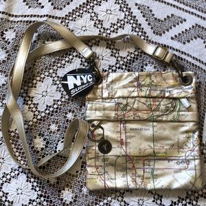 NYC Subway Line Crossbody Map Purse